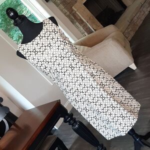 Heart and Soul Cream Dress with Black Design